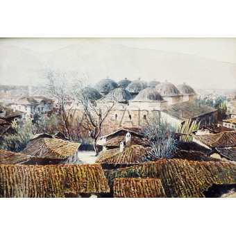 РЕПРОДУКЦИИ НА КАРТИНИ Кварталът около Буюк джамия (1896)